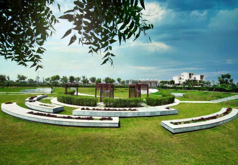 Landscaped parks and greens