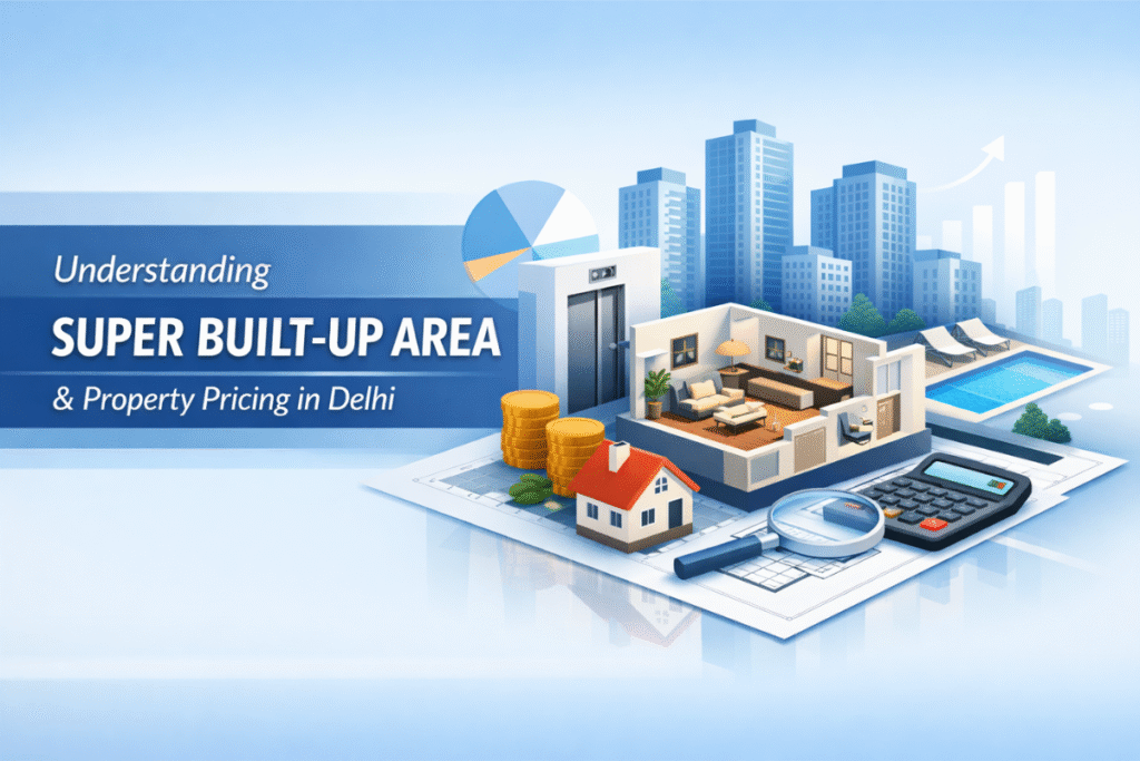 Shray Project What Is Super Built-Up Area? How It Affects Property Pricing in Delhi ...