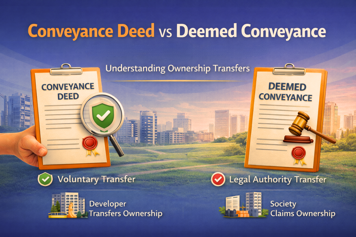 conveyance deed vs deemed conveyance