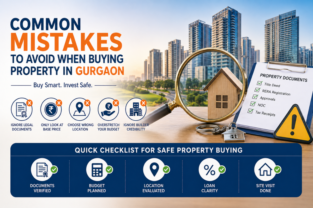 Common mistakes to avoid when buying property in gurgaon