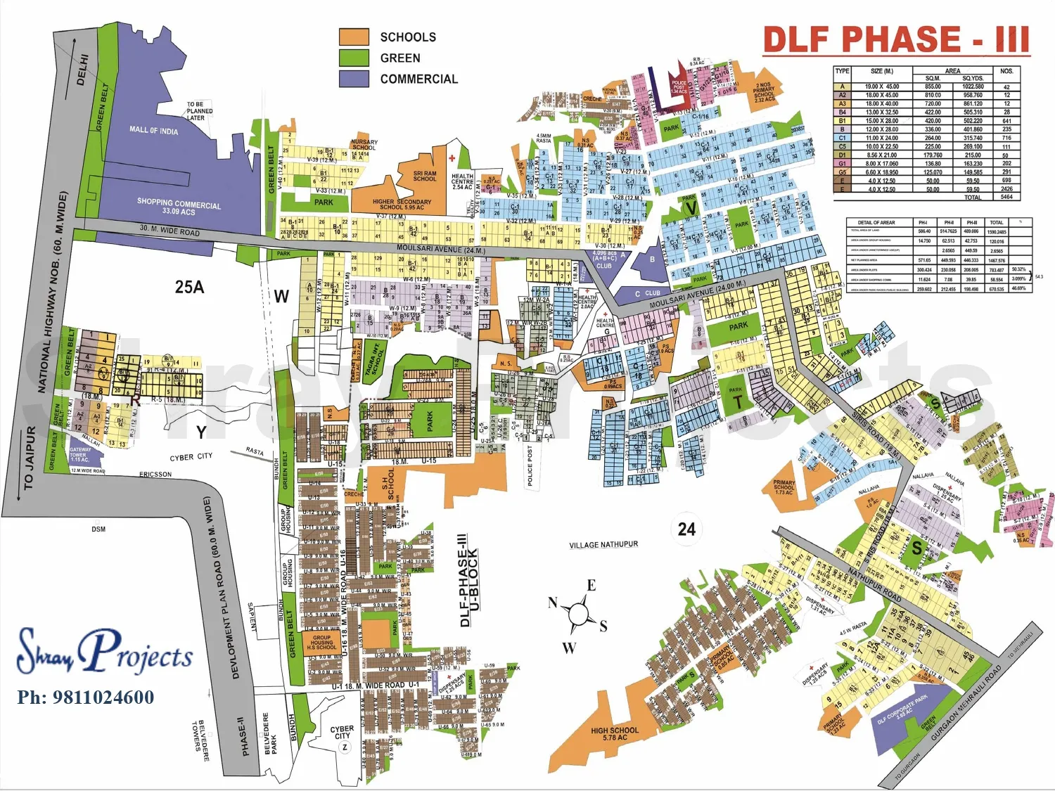 DLF Phase 3 maps