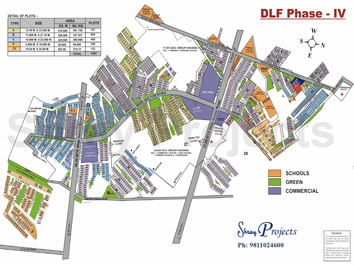 dlf phase 4 map