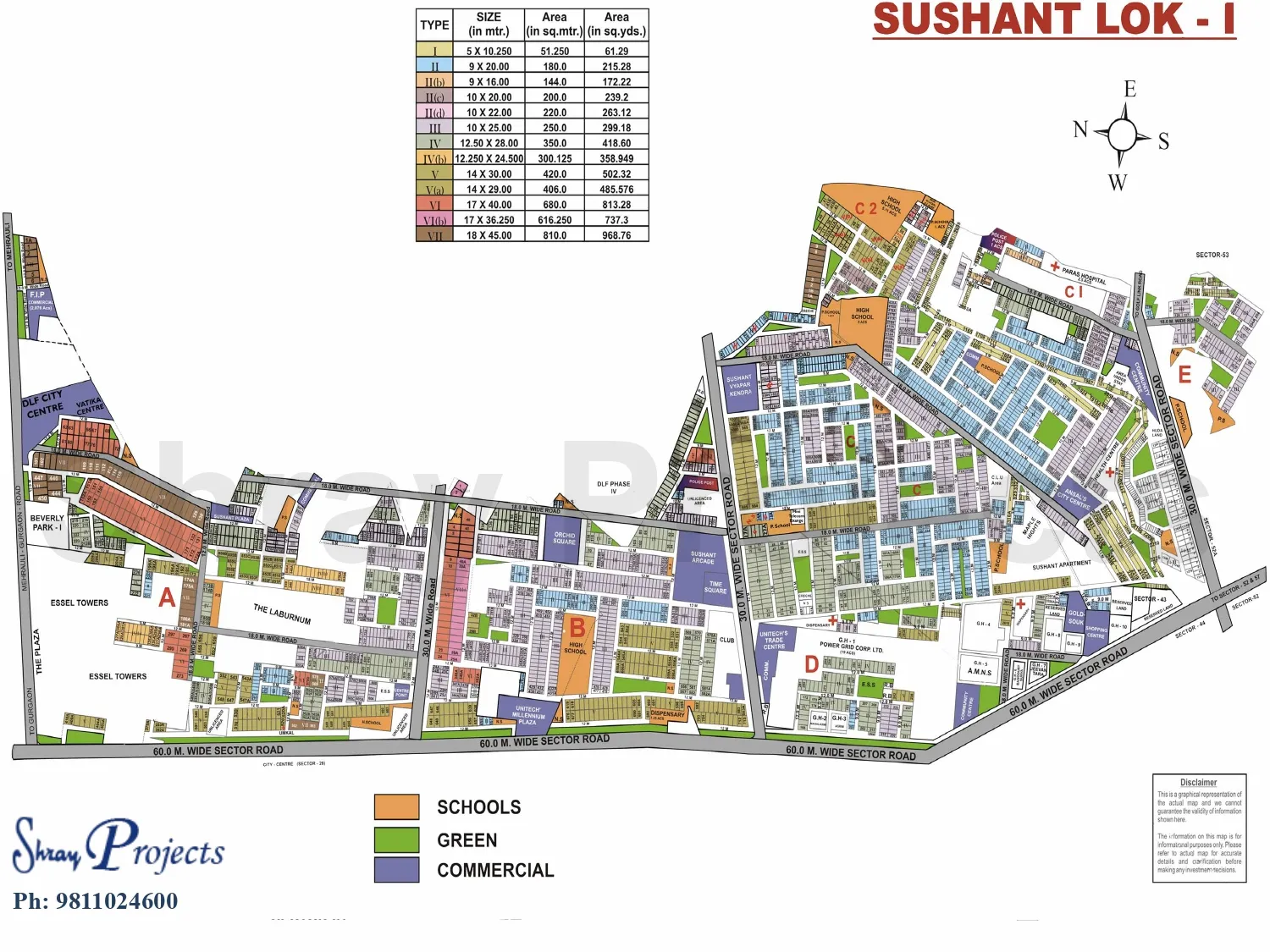 Sushant Lok 1 maps