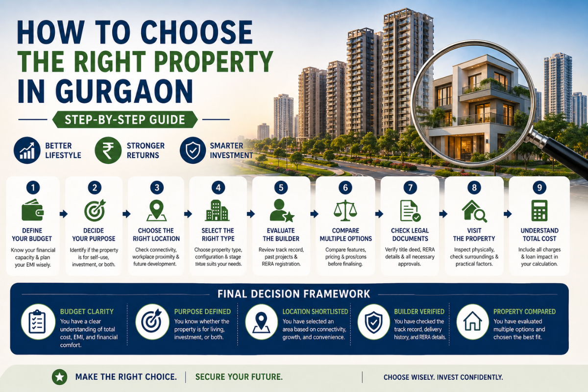 how to choose right property in gurgaon