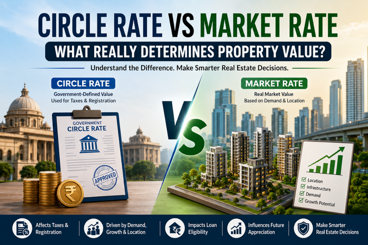 Circle rate vs market rate