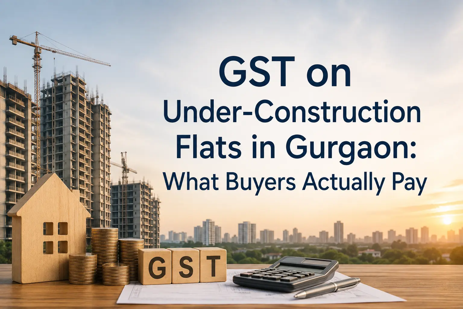 GST on under construction flats in Gurgaon