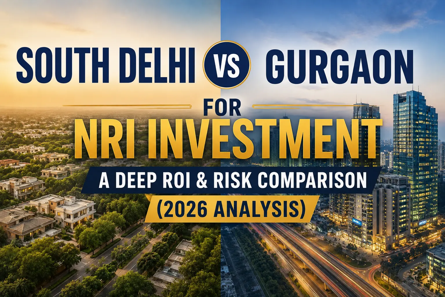 South delhi vs gurgaon for NRI Investment