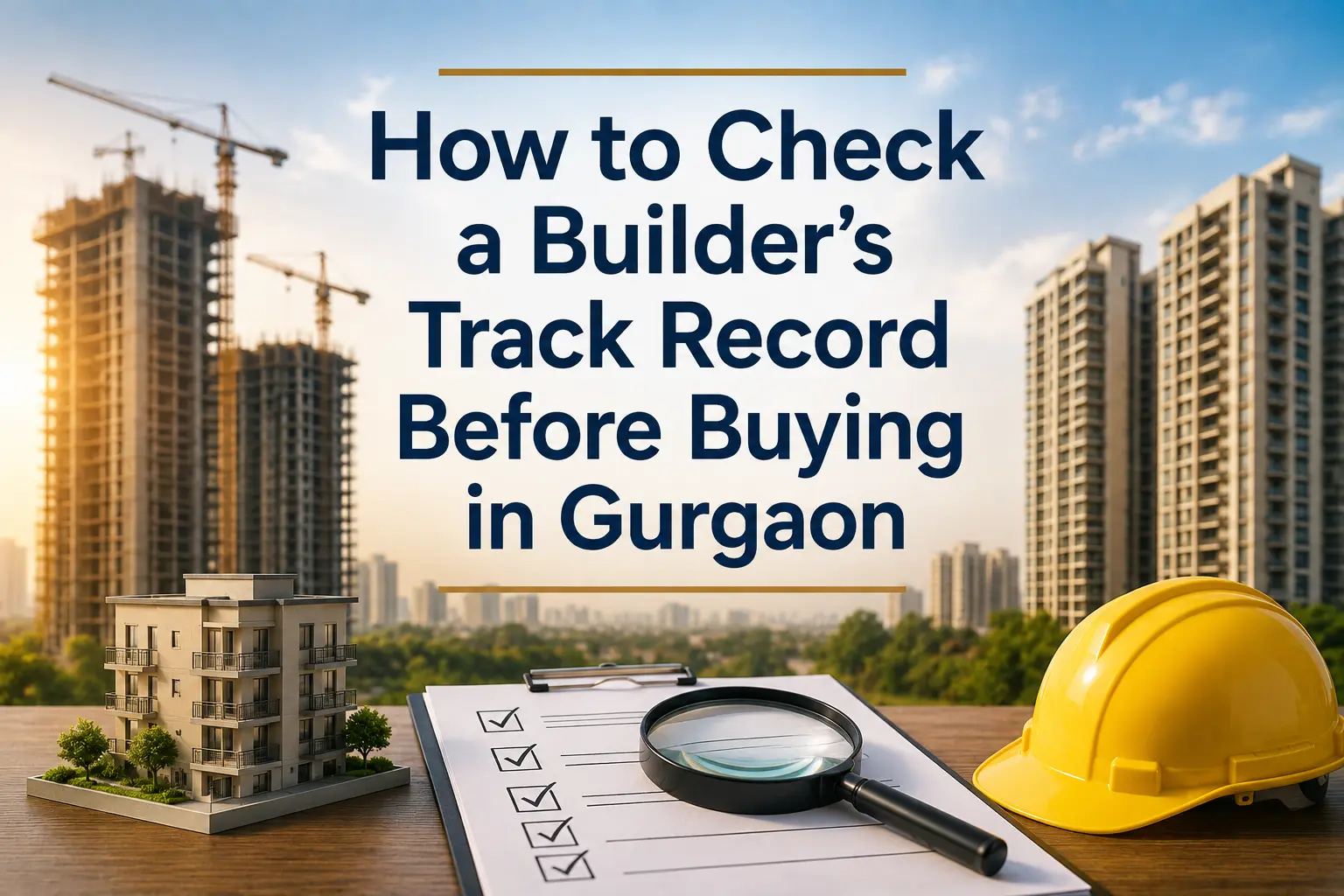 how to check a builder's track record before buying in gurgaon