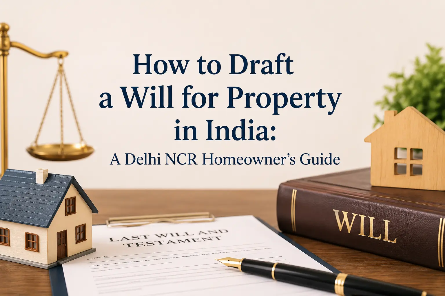 how to draft a will for property in india