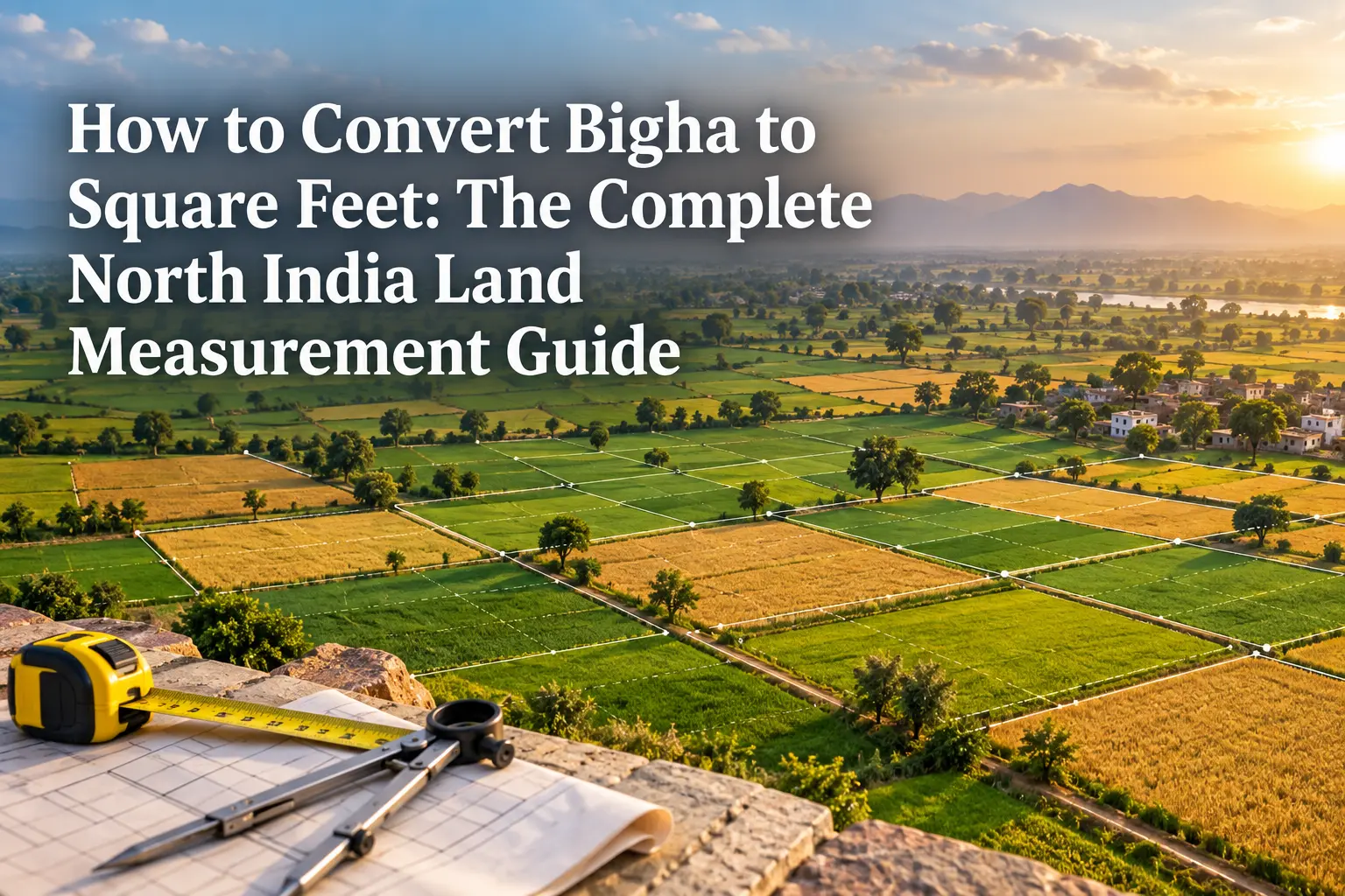how to convert bigha to square feet