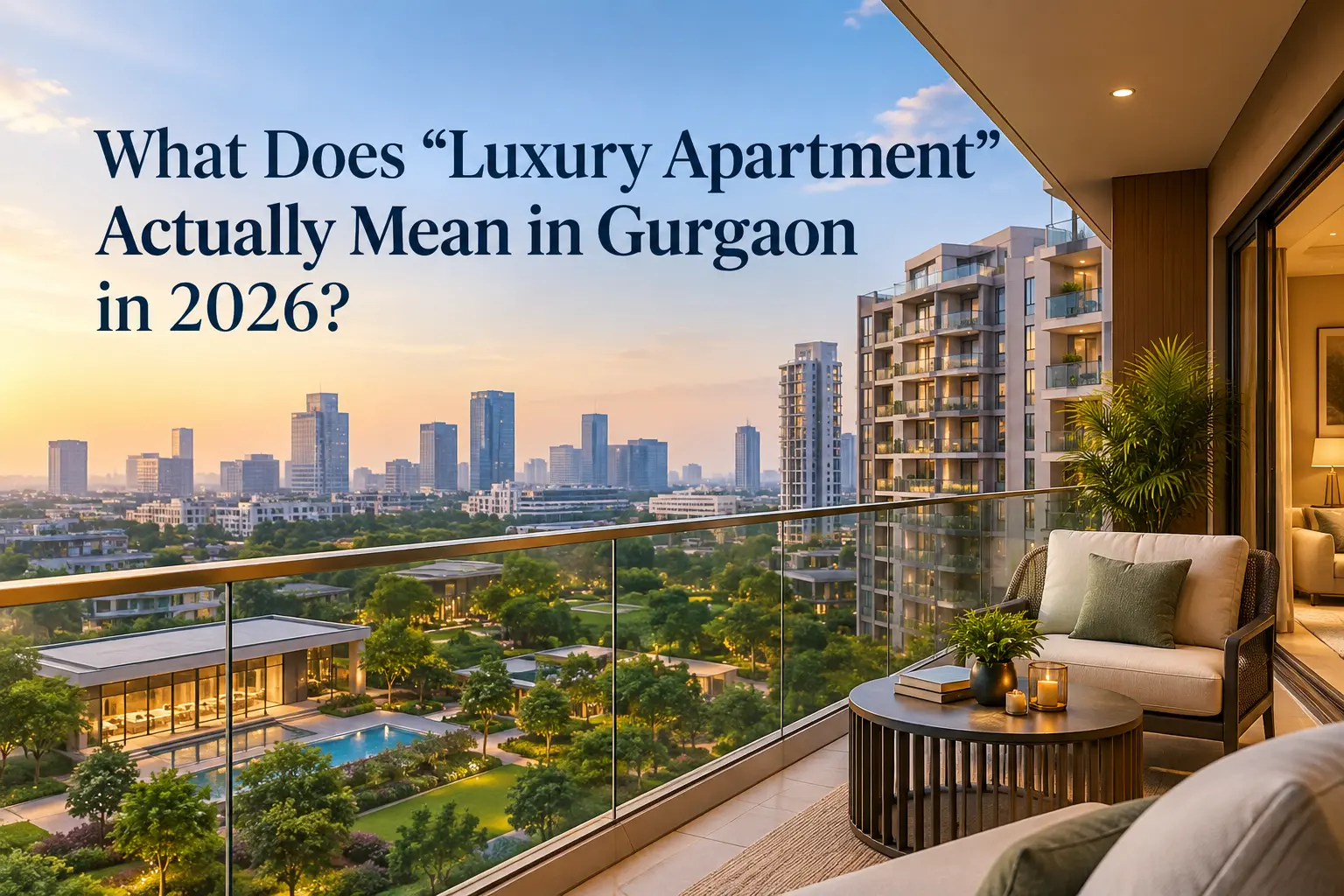 what does luxury apartment actually mean in gurgaon in 2026