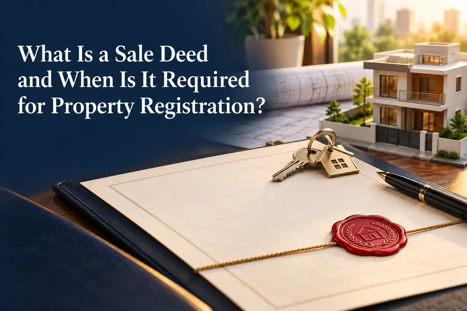what is sale deed and when is it required for property registeration